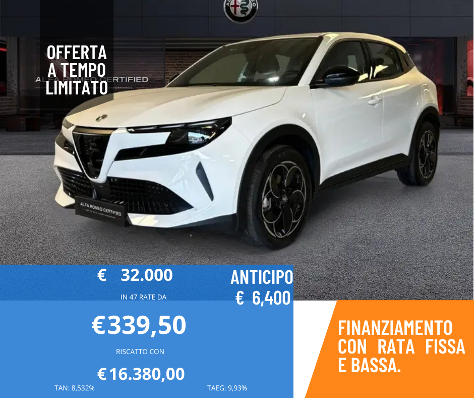 Alfa Romeo Junior – Design Italiano e Prestazioni Uniche | Obacar Termoli Auto