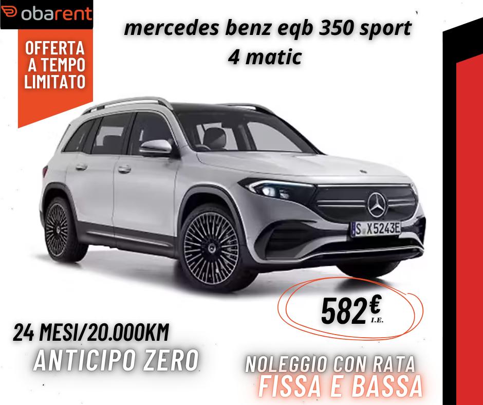 Mercedes-Benz EQB 350 Sport 4MATIC – SUV Elettrico Premium | Noleggio