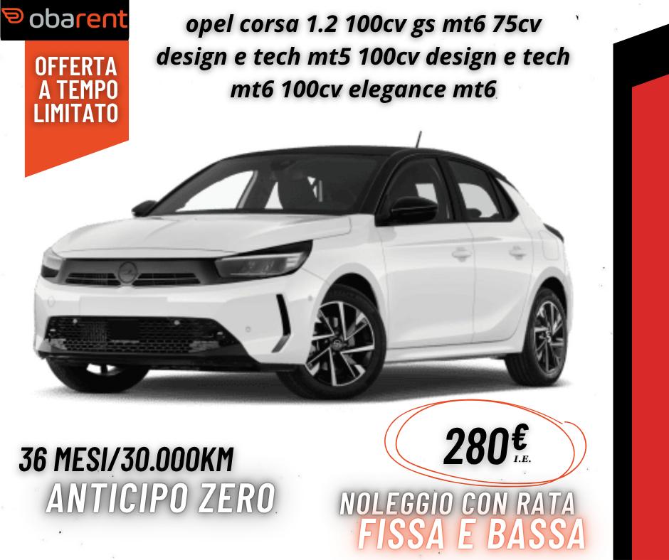 Opel Corsa MT5 100CV – Auto Compatta ed Efficiente | Noleggio