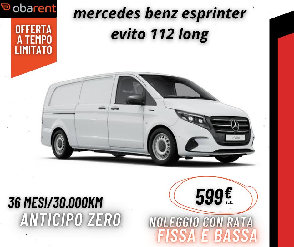 Mercedes-Benz eSprinter EVITO 112 Long – Furgone Elettrico | Noleggio